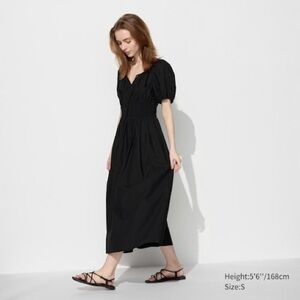 Uniqlo Volume Sleeve Dress, size large, NEW WITH TAGS